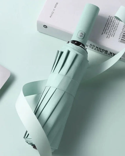 12 Bone Morandi Fully Automatic Umbrella Black Glue Sunscreen Sun Umbrella Plus Sun Umbrella Wholesale