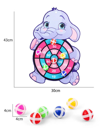 Jeu de sport Montessori avec 2 balles collantes