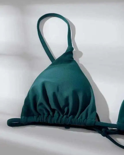 Maillot de bain brésilien pour femme, ensemble bikini sexy, soutien-gorge push-up rembourré