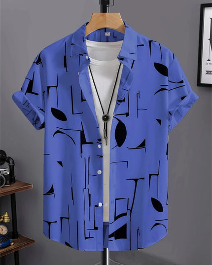 Chemise homme simple imprimée en 3D