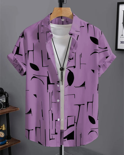 Chemise homme simple imprimée en 3D