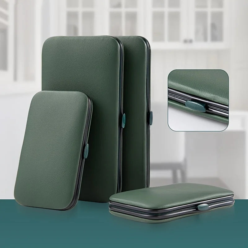 Kit de soins des ongles professionnel 7/10/12/18 pièces, ensemble de manucure et pédicure en acier inoxydable, ensemble de coupe-ongles avec étui de transport