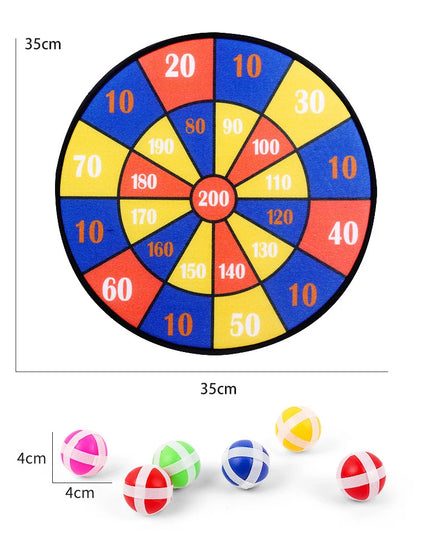 Jeu de sport Montessori avec 2 balles collantes