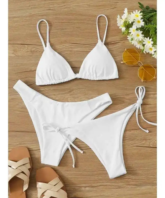 Maillot de bain brésilien pour femme, ensemble bikini sexy, soutien-gorge push-up rembourré