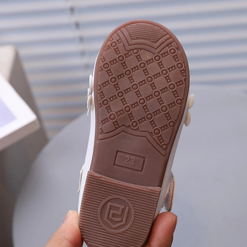 Chaussures Mary Jane pour fille, motif floral, trois couleurs, légères et élégantes, chaussures de princesse pour enfants, peu profondes, faciles à assortir, chics et plates, tailles 21 à 30