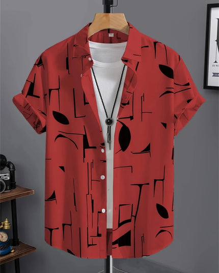 Chemise homme simple imprimée en 3D