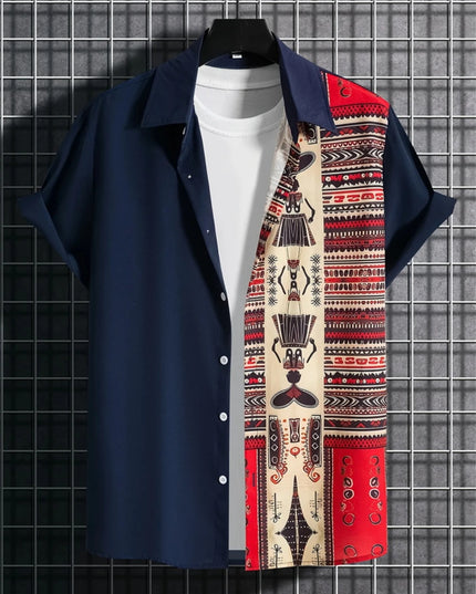 Chemise homme simple imprimée en 3D