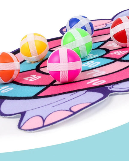 Jeu de sport Montessori avec 2 balles collantes