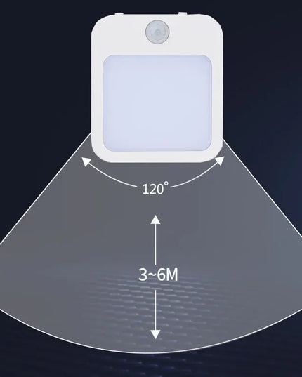 Veilleuse LED avec détecteur de mouvement, prise UE, sans fil, pour chambre d'enfant, chevet