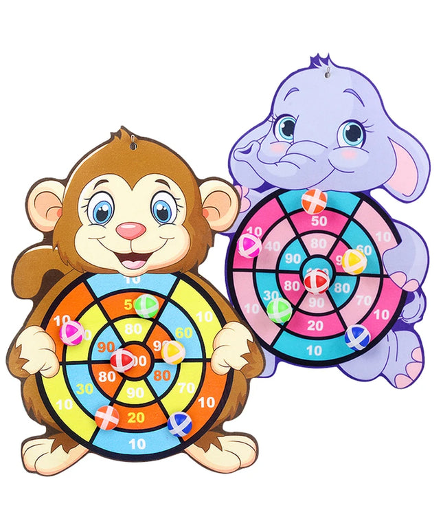 Jeu de sport Montessori avec 2 balles collantes