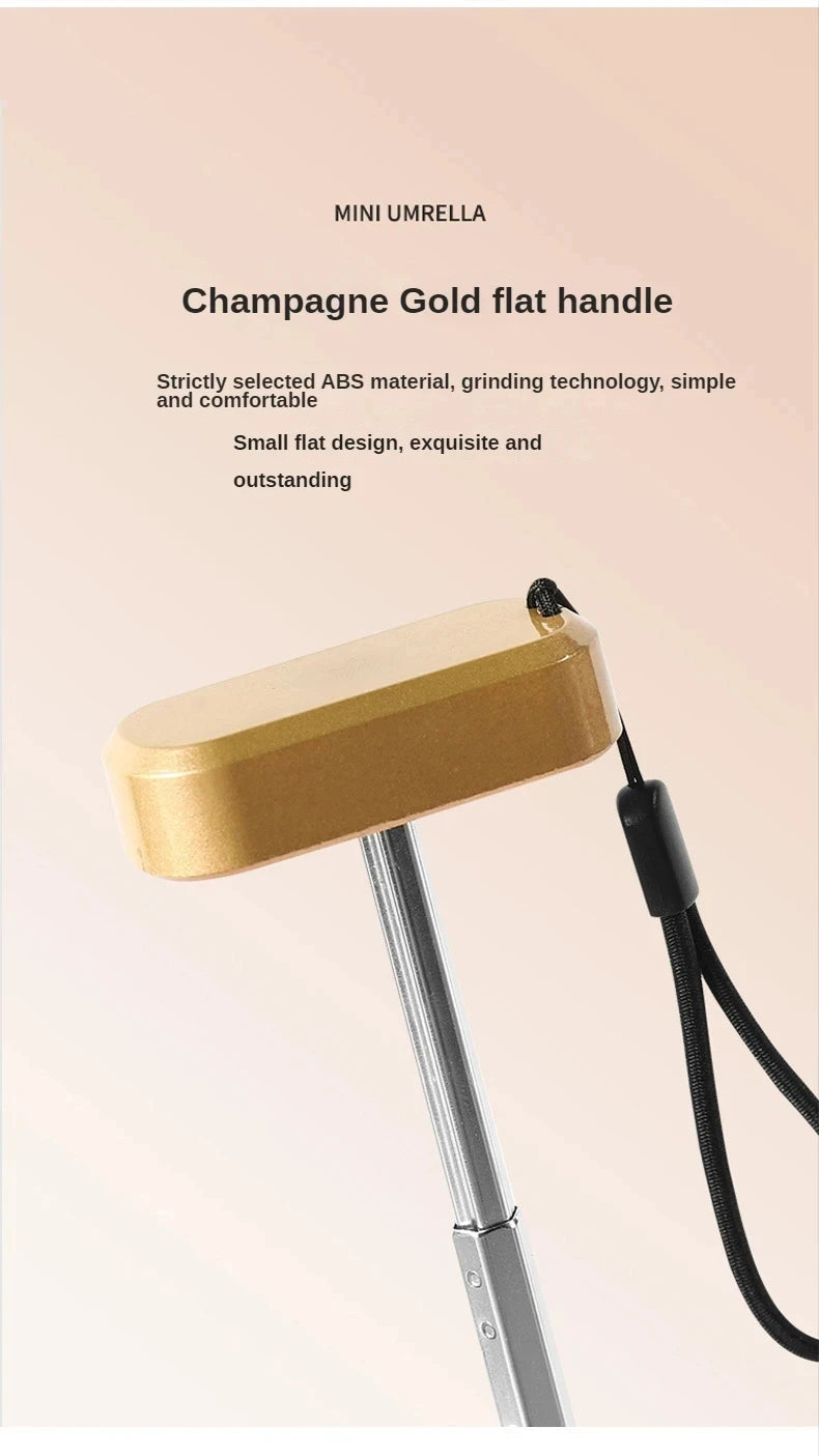 mini parapluie de poche pliable en vinyle, protection UV et ultraviolets, 55 % de réduction