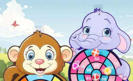 Jeu de sport Montessori avec 2 balles collantes