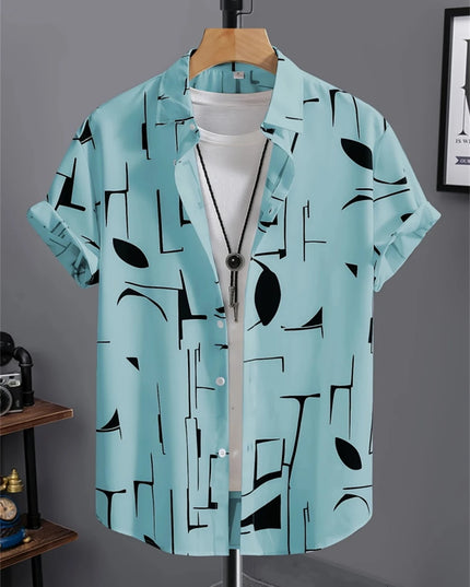 Chemise homme simple imprimée en 3D