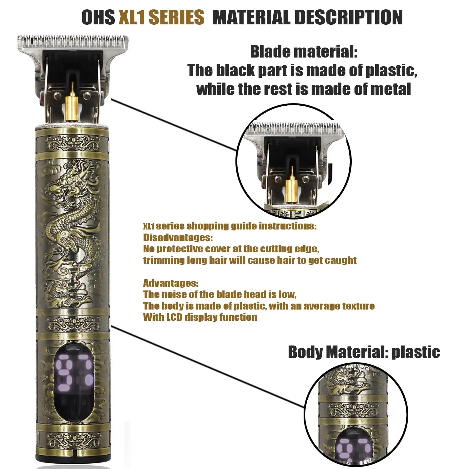 Tondeuse à cheveux T9 pour hommes, rasoir électrique