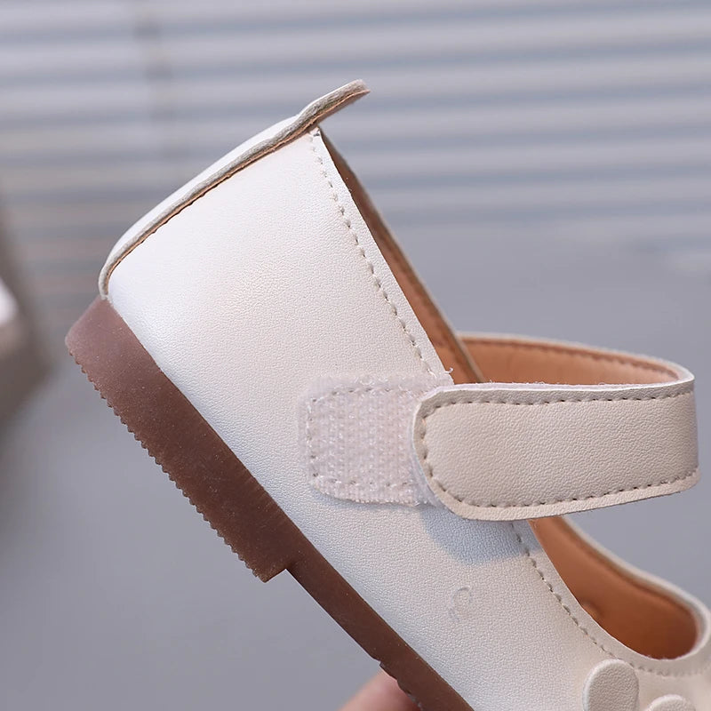 Chaussures Mary Jane pour fille, motif floral, trois couleurs, légères et élégantes, chaussures de princesse pour enfants, peu profondes, faciles à assortir, chics et plates, tailles 21 à 30