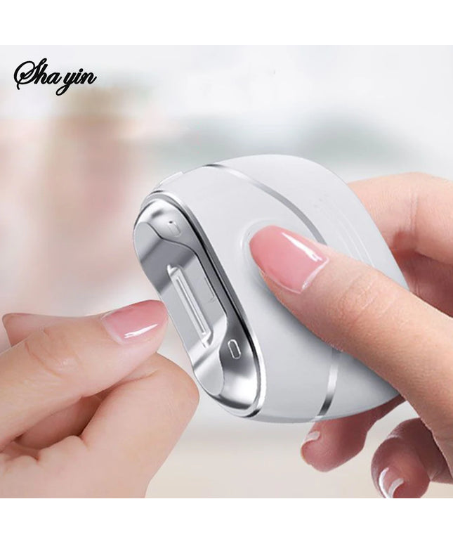 Electric Automatic Nail Clippers With Light Trimmer Nail Cutter Manicure For Baby Adult Care Scissors Body Tools  Charging