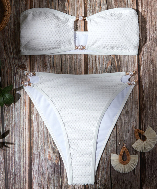 Ensemble bikini bandeau deux pièces sexy pour femme