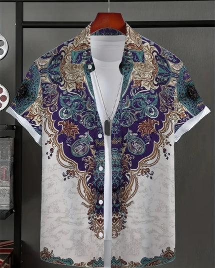 Chemise homme simple imprimée en 3D