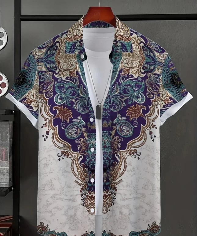 Chemise homme simple imprimée en 3D