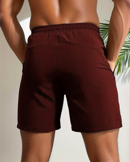 Short de sport pour homme - Tissu extensible à séchage rapide