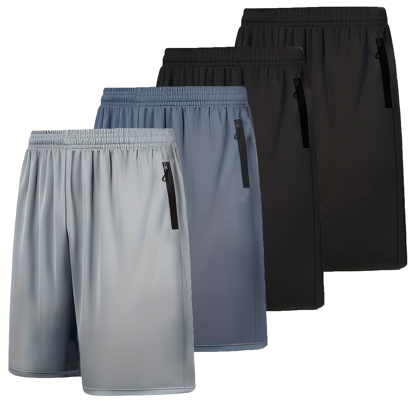 Lot de 4 shorts respirants à séchage rapide pour homme