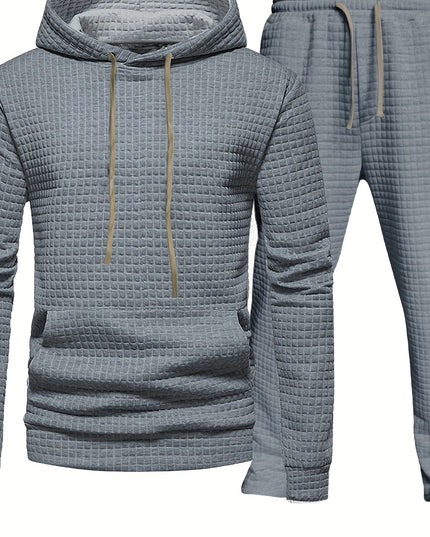 Ensemble de survêtement deux pièces en maille gaufrée pour le jogging et l'entraînement