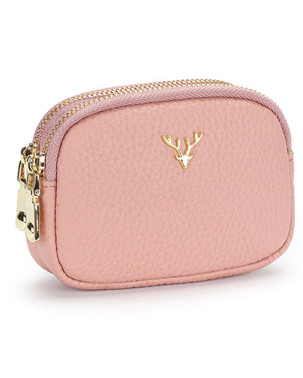 Porte-monnaie en cuir véritable pour femme