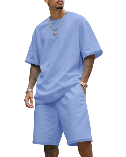 Combinaison de sport d'été ample à manches courtes pour homme
