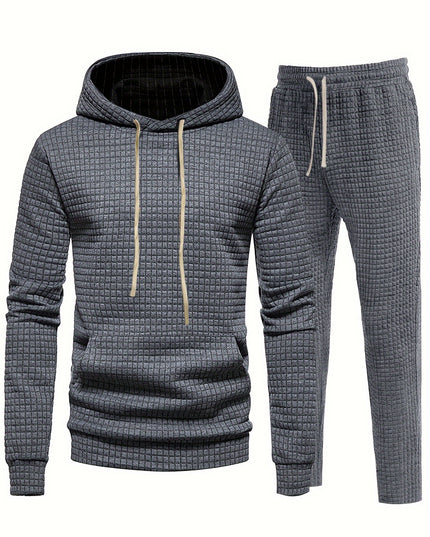 Ensemble de survêtement deux pièces en maille gaufrée pour le jogging et l'entraînement