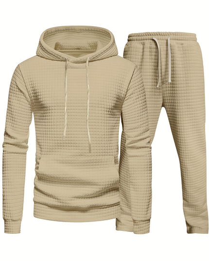 Ensemble de survêtement deux pièces en maille gaufrée pour le jogging et l'entraînement