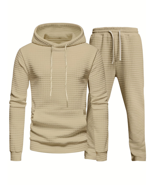 Ensemble de survêtement deux pièces en maille gaufrée pour le jogging et l'entraînement