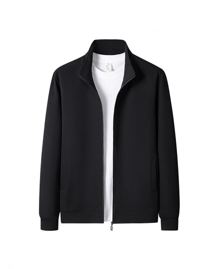 Cardigan décontracté à manches longues pour homme avec col montant