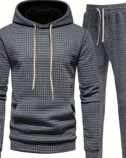 Ensemble de survêtement deux pièces en maille gaufrée pour le jogging et l'entraînement