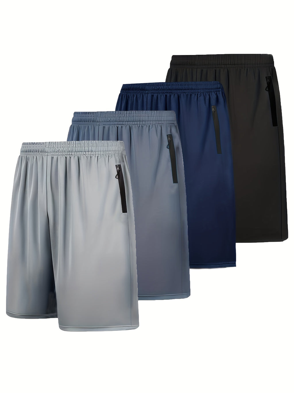 Lot de 4 shorts respirants à séchage rapide pour homme